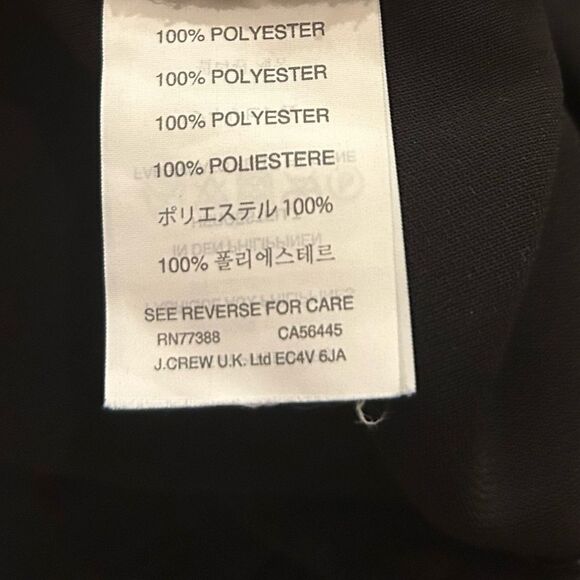 J. Crew Black Sydney Jogger Pants Zipper Pockets Size 8 Style B0587 - Picture 10 of 11